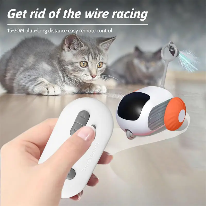 Electric Cat Toys Remote Control Sports Car Teaser Stick Self-Help Boredom Reliever Indoor Cat Interactive Smart Cat Toys Electric Cat Toys Remote Control Sports Car Teaser Stick Self-Help Boredom Reliever Indoor Cat Interactive Smart Cat Toys