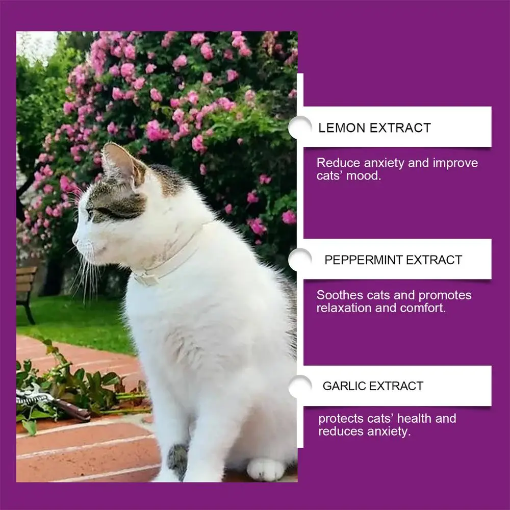 Cat Stress Relief Spray 100ml Calming Solution Scratch Prevention Natural Plant-Based Acts Quickly Cat Calming Spray For