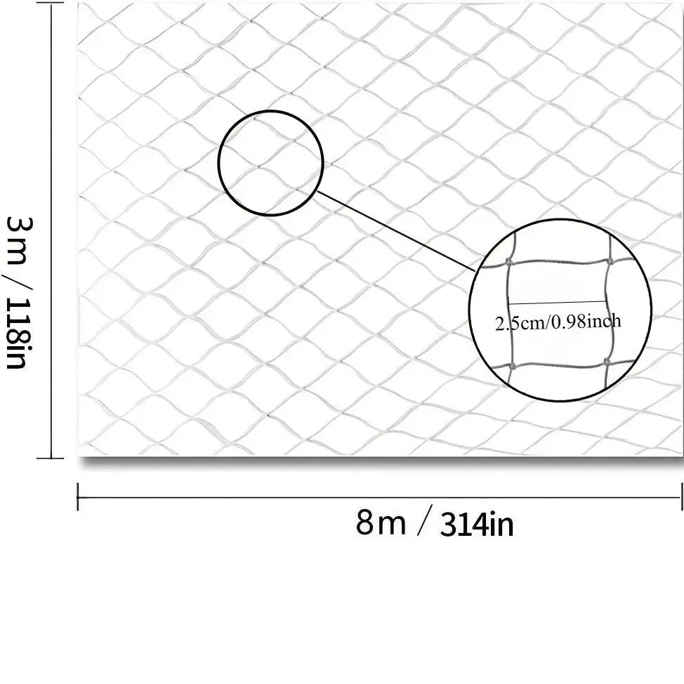 1pc Different Sizes Transparent Cat Safety Net for Balcony and Stairs - Prevents Pet Falls and Escapes