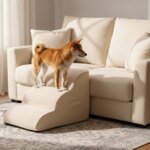 Cat Dog Ladder Pet Dog Ramp 3 Steps Stairs Puppy Stairs Pet Supplies Climbing Ramp Steps for Older Dogs and Pets With Joint Pain