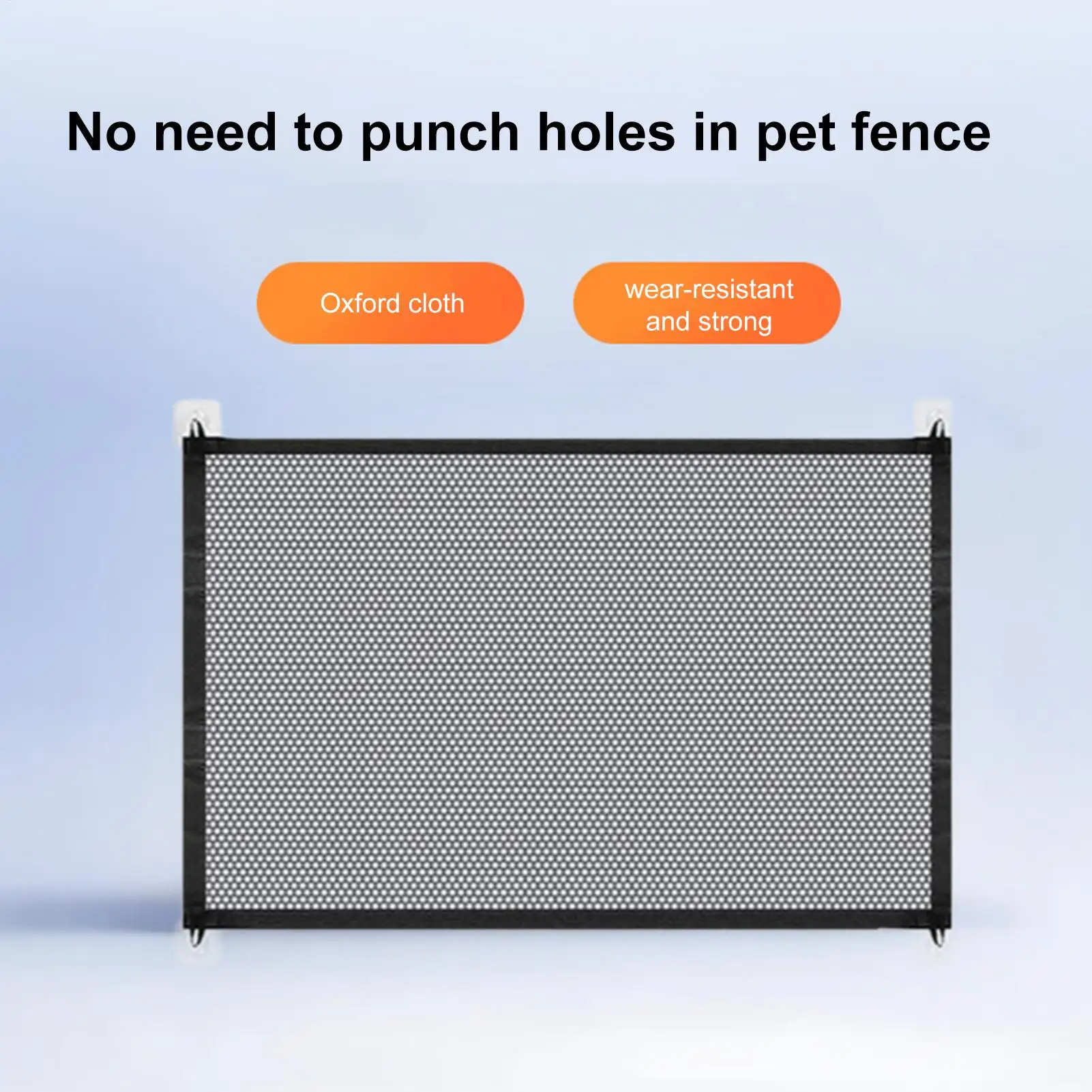 Folding Pet Fence Easy To Install Breathable Mesh Indoor Stairway No Drilling Supplies Retractable Safety Barrier For cat dog Folding Pet Fence Easy To Install Breathable Mesh Indoor Stairway No Drilling Supplies Retractable Safety Barrier For cat dog