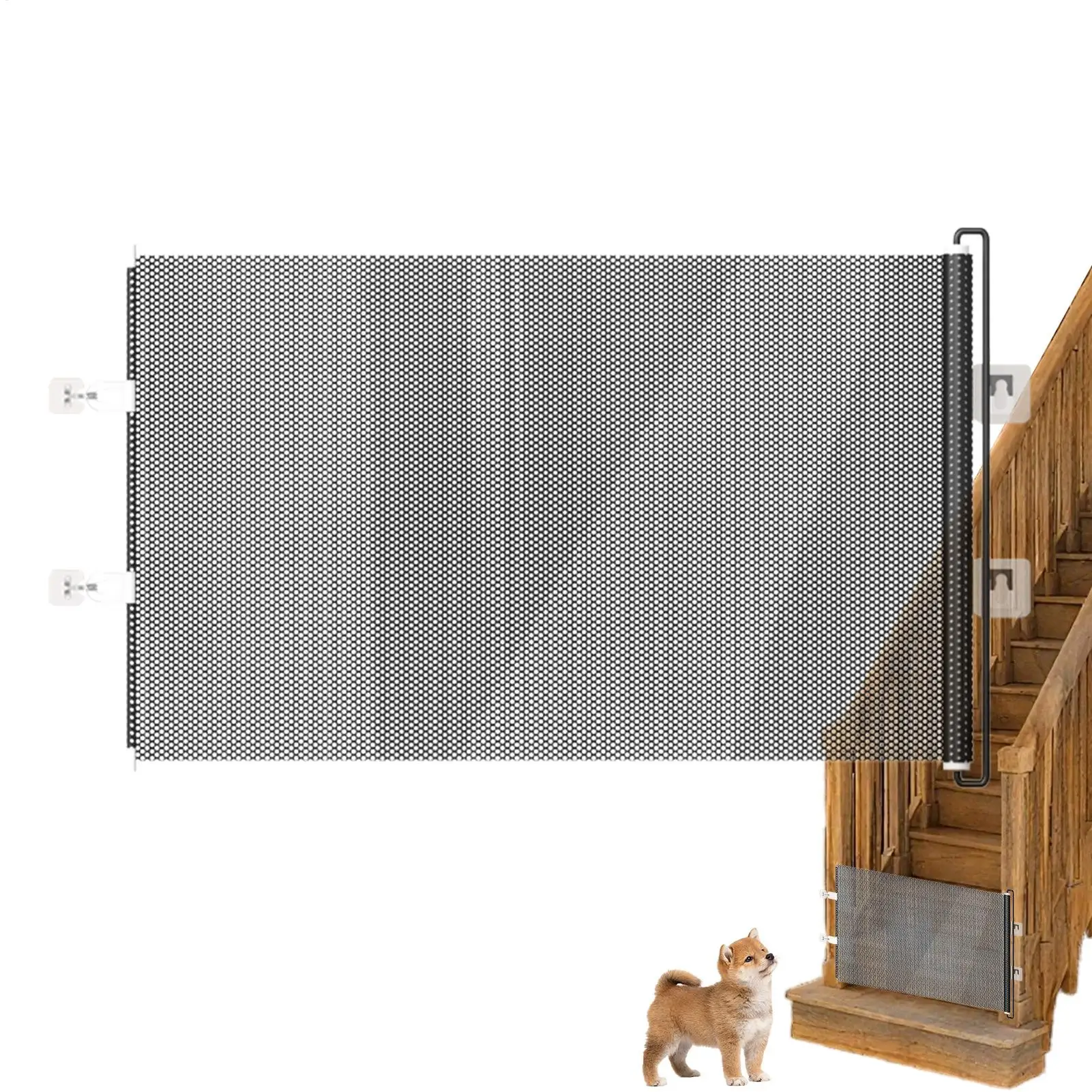 Puppy Safety Fence Retractable Pet Gate Cat and Dog Safety Isolation Nets Pet Supplies For Doorway Stairs Balcony Puppy Safety Fence Retractable Pet Gate Cat and Dog Safety Isolation Nets Pet Supplies For Doorway Stairs Balcony