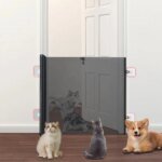 Automatic Retractable Pet Fence Door Isolated Cat Safety Door No-drill Mesh for Cats Sturdy and Durable Cat Accessories - Image 4