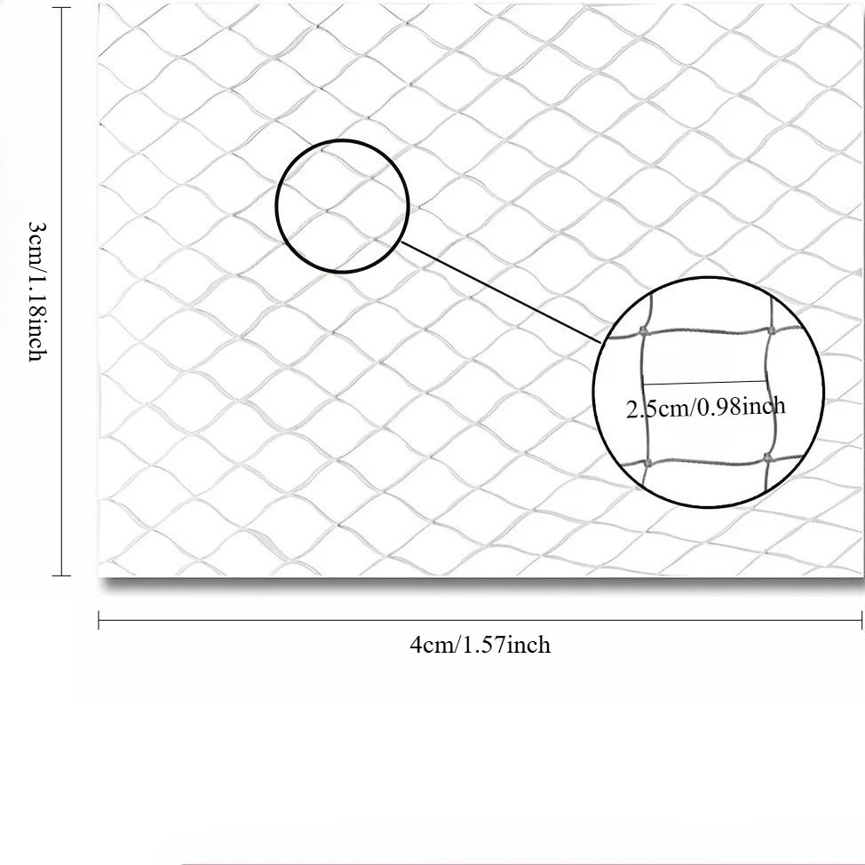 1set Different Sizes Transparent Cat Safety Net with Accessories for Balcony and Stairs - Prevents Pet Falls and Escapes
