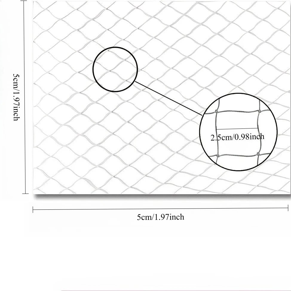 1set Different Sizes Transparent Cat Safety Net with Accessories for Balcony and Stairs - Prevents Pet Falls and Escapes