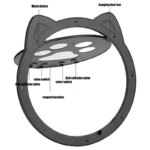 Pet Screen Door Magnetic Self-Closing Small Dogs and Cats Door with Locking Function for Screen Door, Window and Porch - Image 6