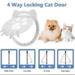 Pet Screen Door Magnetic Self-Closing Small Dogs and Cats Door with Locking Function for Screen Door, Window and Porch - Image 3