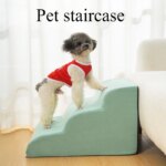 Pet 2/3 Step Stair Dog/Cat Ramp Ladder Memory Foam Sponge Dogs Sofa Removable and Washable Training Pet Ramp Stairs Pet Supplies - Image 2