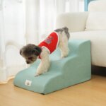 Pet 2/3 Step Stair Dog/Cat Ramp Ladder Memory Foam Sponge Dogs Sofa Removable and Washable Training Pet Ramp Stairs Pet Supplies - Image 3