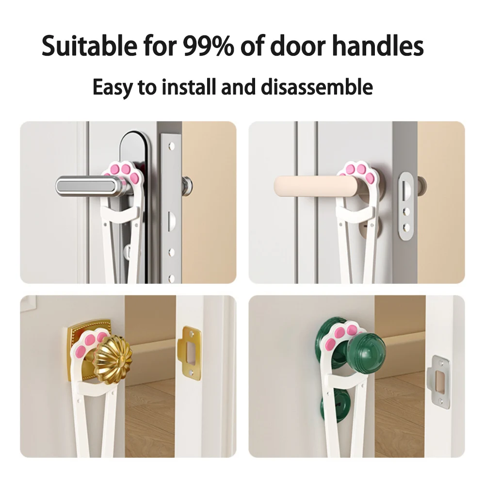 Cat Door Latch Bracket, Adjustable Size To Keep The Door Open, Prevent Dogs From Entering, No Tools Required and No Wall Damage Cat Door Latch Bracket, Adjustable Size To Keep The Door Open, Prevent Dogs From Entering, No Tools Required and No Wall Damage