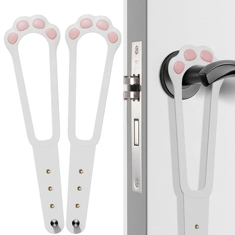 Cat Door Holder Latch Adjustable Dog Door Stopper Elastic Gate Lock Flex Latch Strap Keep Dog Out From Entering Pet Gate Supply