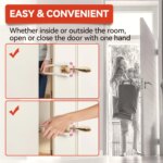 Cat Door Holder Latch Adjustable Dog Door Stopper Elastic Gate Lock Flex Latch Strap Keep Dog Out From Entering Pet Gate Supply - Image 3