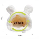 Funny Cat Cap Bear Plush Head Cover Cute Cat Dog Woven Warm Headdress Pet Hat Kitten Puppy Cosplay Costume Accessories - Image 6