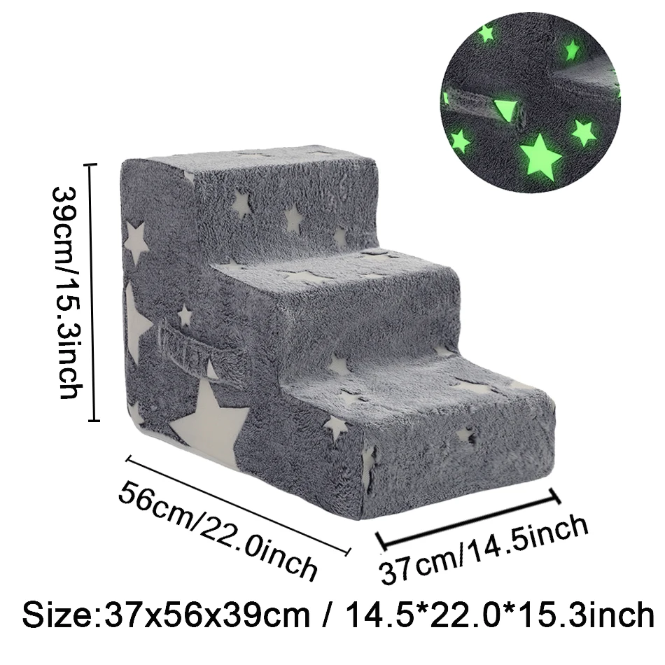 Stairs for Dog Pet Ramp Stairs Cat Dog Ladder 3 4 Step Stairs for Dogs Puppy Ramp Detachable Sponge Pet Ladder Accessories Stairs for Dog Pet Ramp Stairs Cat Dog Ladder 3 4 Step Stairs for Dogs Puppy Ramp Detachable Sponge Pet Ladder Accessories