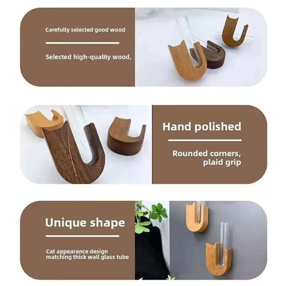 Cat Beard Storage Box Mini Wooden Test Tube Vase for Whiskers Cat Whisker Collection Refrigerator Magnet Pet Hair Bottles Cat Beard Storage Box Mini Wooden Test Tube Vase for Whiskers Cat Whisker Collection Refrigerator Magnet Pet Hair Bottles