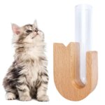 Cat Beard Storage Box Mini Wooden Test Tube Vase for Whiskers Cat Whisker Collection Refrigerator Magnet Pet Hair Bottles - Image 3