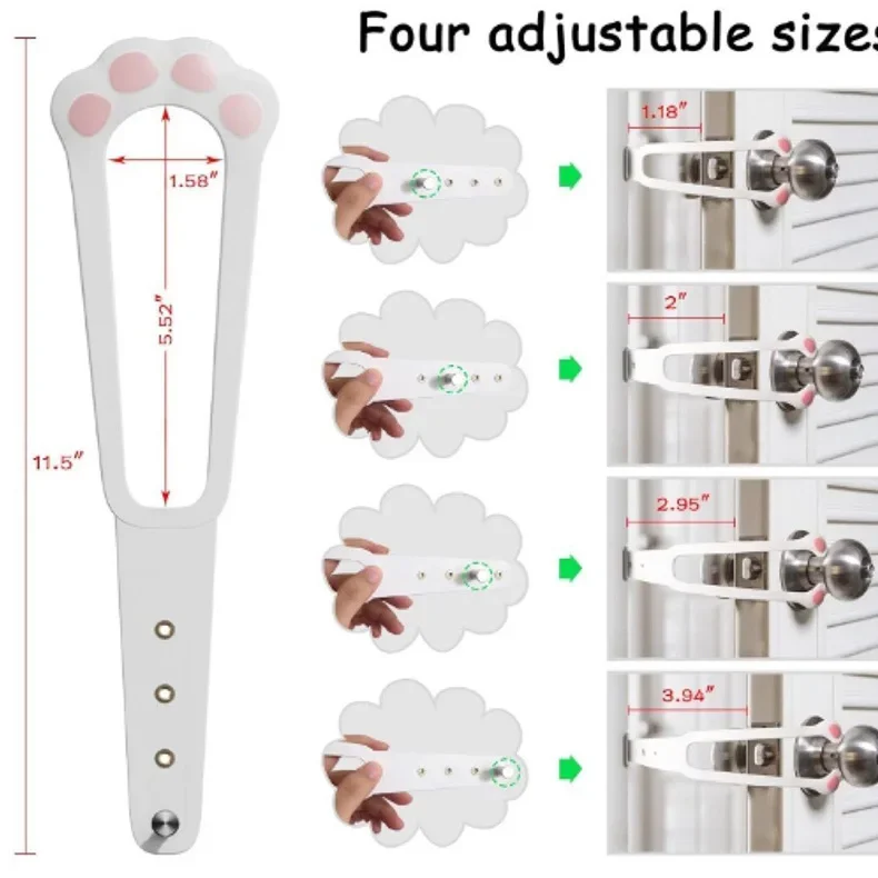 Cat Door Holder Latch Adjustable Dog Door Stopper Elastic Gate Lock Flex Latch Strap Keep Dog Out From Entering Pet Gate Supply Cat Door Holder Latch Adjustable Dog Door Stopper Elastic Gate Lock Flex Latch Strap Keep Dog Out From Entering Pet Gate Supply