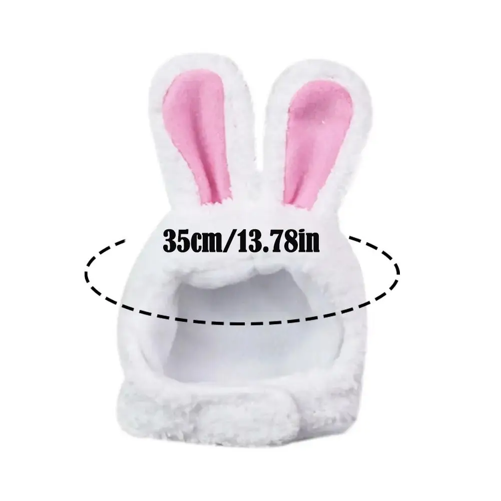 Cat Decorative Pet Products New Warm Cat Head Cover Plush Cat Lamb Clothes Accessories Hat Rabbit Hat Pet Ear C2V9