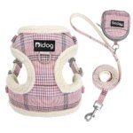 Breathable Dog Harness Leash Bag Set Winter Warm Dog Fur Harnesses Vest Pet Walking Rope With Garbage Bag for Small Medium Dogs - Image 2