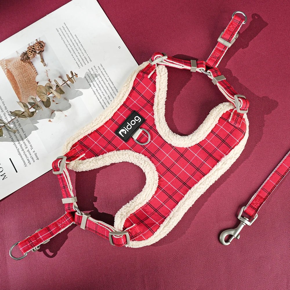 Breathable Dog Harness Leash Bag Set Winter Warm Dog Fur Harnesses Vest Pet Walking Rope With Garbage Bag for Small Medium Dogs Breathable Dog Harness Leash Bag Set Winter Warm Dog Fur Harnesses Vest Pet Walking Rope With Garbage Bag for Small Medium Dogs