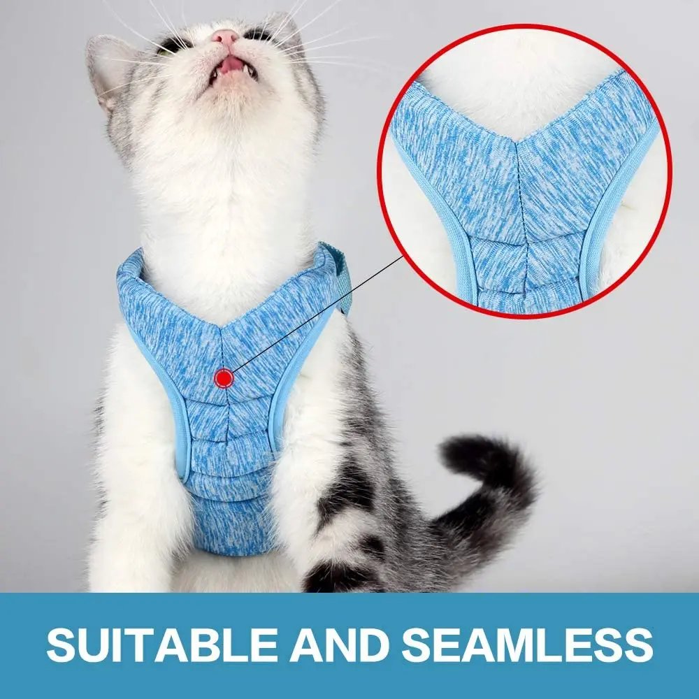Adjustable Anti-Escape Small Cat Belt Kitten Harness Light Breathable Soft Pet Vest Wiring Harness Traction Belt Kitten Walking Adjustable Anti-Escape Small Cat Belt Kitten Harness Light Breathable Soft Pet Vest Wiring Harness Traction Belt Kitten Walking
