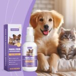 Pet Flea Repellent Spray Effectively Removing Fleas Ticks Relieve Skin Itching Natural Ingredients Non Irritating Pet Pest Spray - Image 3
