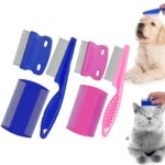 Flea Comb Cat Grooming Comb Set Removes Mucus and Crust Small Lice Flea Combs Cats Supplies Pet Comb