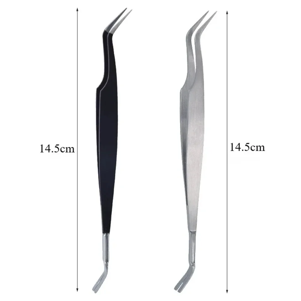 2-in-1 Stainless Steel Pet Dog Louse Flea Tweezers Safe Cat Dog Lice Flea Remover Cleaning Tool Tick Tweezers Durable Easy Use