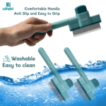 Oitabi 1/2PCS Flea Comb for Dogs and Cats with Release Button Fine Tooth Dog Comb for Pet Hair Removal, Cleaning Remove Fleas Eg - Image 4