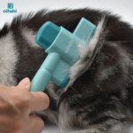 Oitabi 1/2PCS Flea Comb for Dogs and Cats with Release Button Fine Tooth Dog Comb for Pet Hair Removal, Cleaning Remove Fleas Eg - Image 6