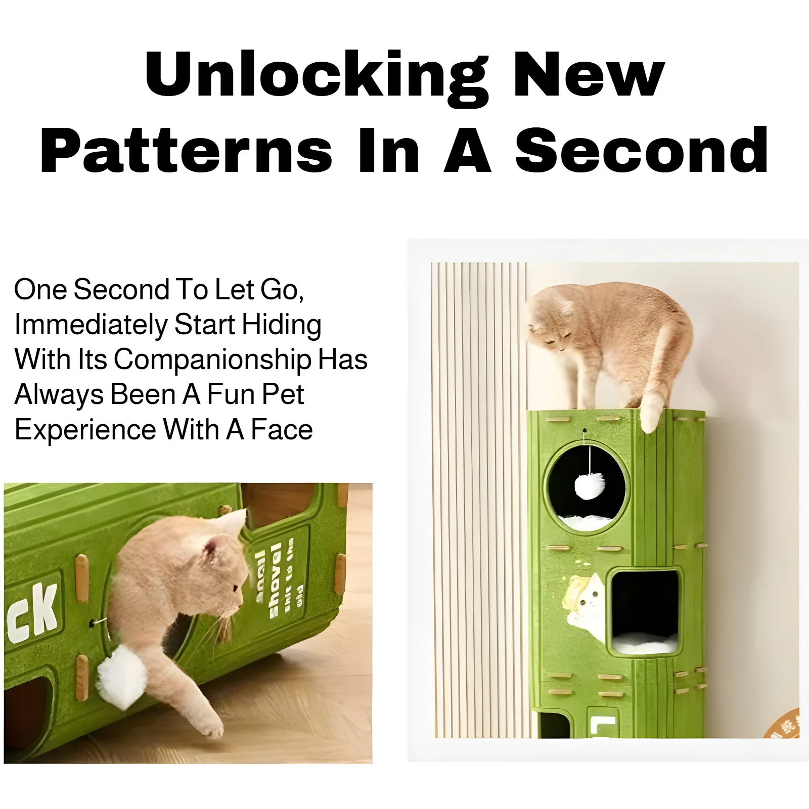 Multi-layer Cat Bed Closed Safety Cat Nest Wear-resistant Felt Cat Climbing Frame Indoor Integrated Pet Toys for All Seasons