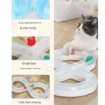 Household Cat Toy Turntable Cat Teasing Set Small Cat Tunnel Sports Stick Supplies Practice Focus Meet Nature Pet  turntable - Image 5