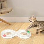 Household Cat Toy Turntable Cat Teasing Set Small Cat Tunnel Sports Stick Supplies Practice Focus Meet Nature Pet  turntable - Image 4
