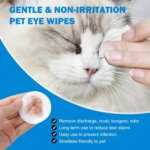 200pcs Pet Eye Wet Wipes, Eyes Wipes For Dogs & Cats - Gently Remove Tear Stain, Debris, Discharge