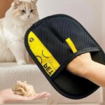Pet Hair Remover Gloves Electrostatic for Cats Dogs, Reusable Washable Grooming Glove with 2-in-1 Lint Roller Brush - Safe Non-T - Image 2