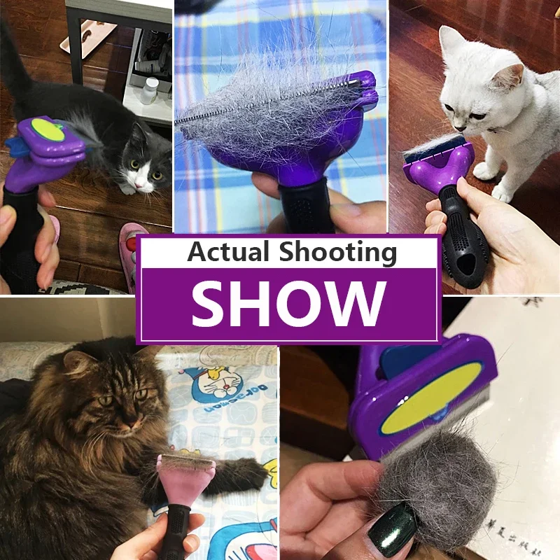 Pet Cat Hair Removal Combs Pet Grooming Brush Dogs Cats Hair Shedding Massage Combs Cat Hair Remover Cleaning Grooming Cat Brush Pet Cat Hair Removal Combs Pet Grooming Brush Dogs Cats Hair Shedding Massage Combs Cat Hair Remover Cleaning Grooming Cat Brush