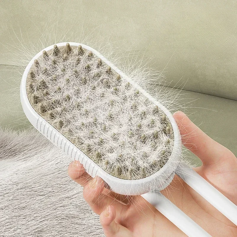 1~2pcs Steam Pet Brush 3-in-1 Massage Dog Steamy Brush Spray Beauty Tangled and Loose Hair Removal Cats Grooming Comb Dogs 1~2pcs Steam Pet Brush 3-in-1 Massage Dog Steamy Brush Spray Beauty Tangled and Loose Hair Removal Cats Grooming Comb Dogs