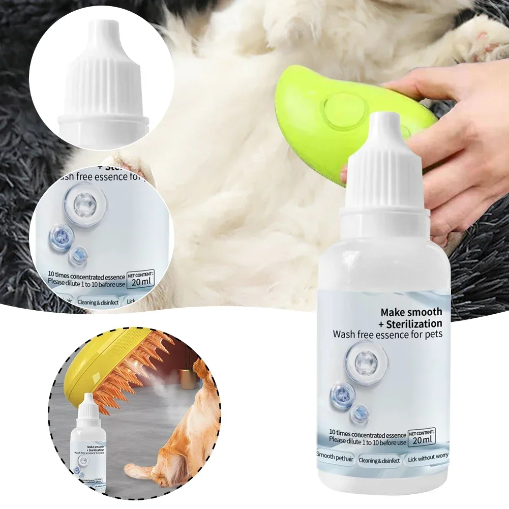 3-5pcs Cat Steam Brush Wash Free Essence Hair Serum Animal Grooming Essence Cat Dog Depilation for Cat Steamy Brush Pet Cleaning 3-5pcs Cat Steam Brush Wash Free Essence Hair Serum Animal Grooming Essence Cat Dog Depilation for Cat Steamy Brush Pet Cleaning