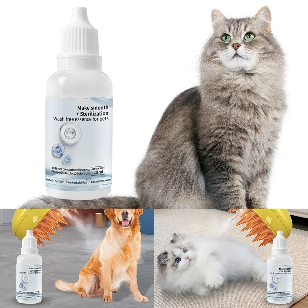 3-5pcs Cat Steam Brush Wash Free Essence Hair Serum Animal Grooming Essence Cat Dog Depilation for Cat Steamy Brush Pet Cleaning 3-5pcs Cat Steam Brush Wash Free Essence Hair Serum Animal Grooming Essence Cat Dog Depilation for Cat Steamy Brush Pet Cleaning