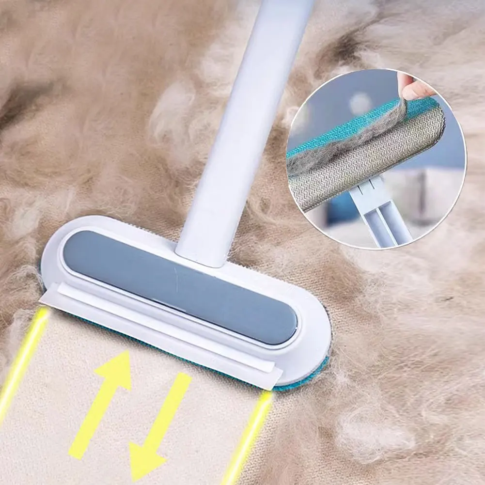 3 in 1 Pet Hair Remover Brush Long Handle Window Cleaning Brush Pet Fur Cleaning Tool Cat Dog Hair Remover Brush Pet Supplies