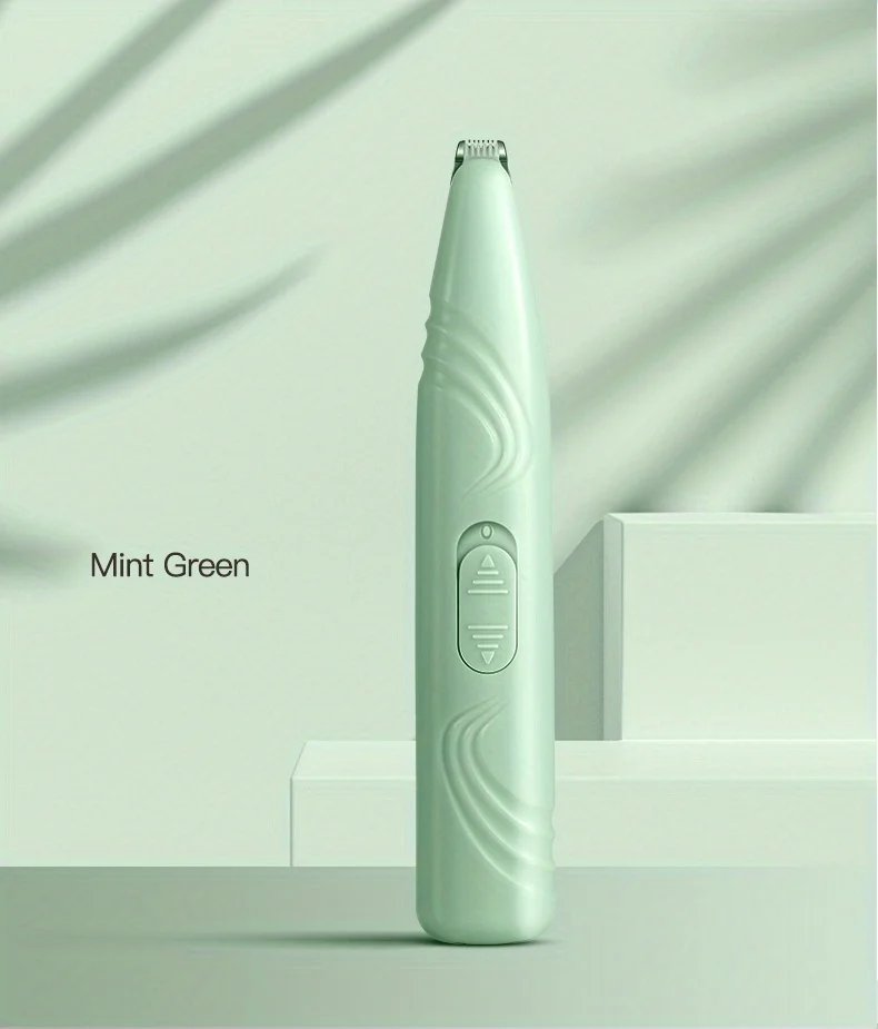 1pc Electric Pet Clippers Cat Dog Quiet Foot Hair Trimmer 360° Cleaning USB Charging Pet Paw Hairs Pruning Pet Grooming Products