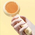 Cat Brush Self-cleaning Cat Brush Pet Hair Remover One Click Combs for Cats Hair Cleaning Pet Grooming Massage Dog Comb Brushes - Image 3