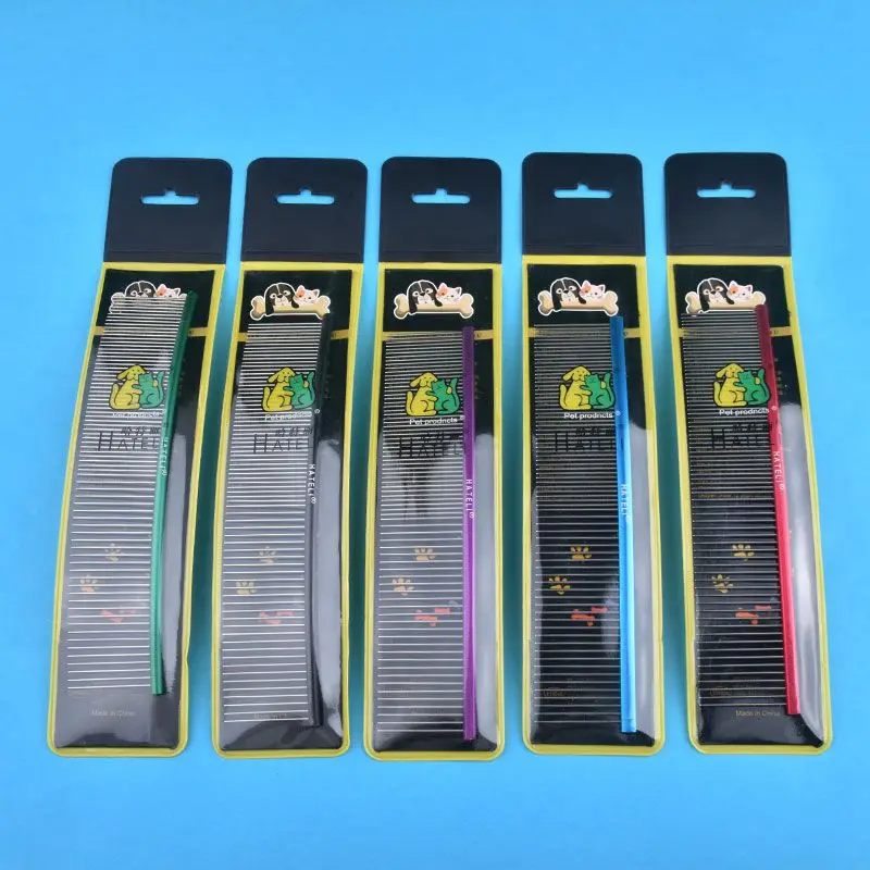19cm Pet Curved Comb Stainless Combs Professional Pet Grooming Comb Dense Sparse Teeth Dog Cat Cleaning Brush Open Knot Combmb 19cm Pet Curved Comb Stainless Combs Professional Pet Grooming Comb Dense Sparse Teeth Dog Cat Cleaning Brush Open Knot Combmb