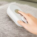 Steamy Brush Electric Spray Cat Hair Brush 3in1 Pet Hair Removal Tool 360° Rotating Handle Silicone Multifunctional Massage Comb - Image 6