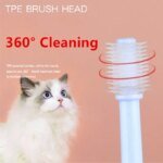 Cat Toothbrush Soft Hair Brush for Cats Mouth Cleaning Cat Brush for Teeth Cleaning Pet Grooming Cats Toothbrush Pet Products - Image 3