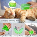 Massage Pet Cat Brush Corner Scrape Hair Removal Beauty Clean Corner Brush Removable Scratcher Comb for Kitten Cat - Image 4