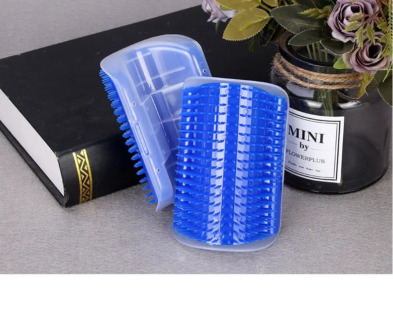 Massage Pet Cat Brush Corner Scrape Hair Removal Beauty Clean Corner Brush Removable Scratcher Comb for Kitten Cat