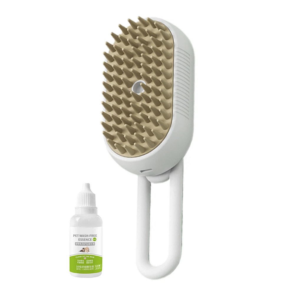 3-in-1 Dog Hair Brush Cat Hair Brush Electric Pet Cleaning Brush Steam Spray Brush Massage Hair Removal Comb Anti Flying Brush