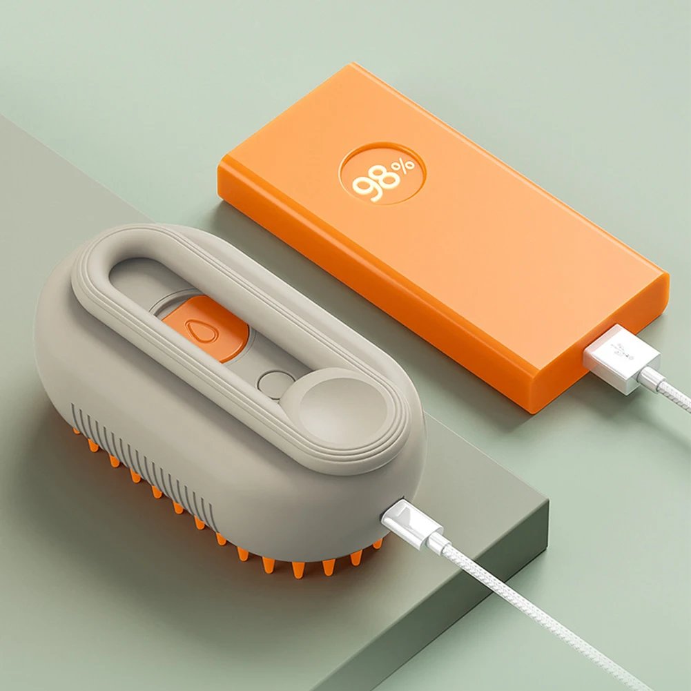 3-in-1 Dog Hair Brush Cat Hair Brush Electric Pet Cleaning Brush Steam Spray Brush Massage Hair Removal Comb Anti Flying Brush