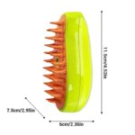 Steam hair removal brush electric spray cat hair brush three in one silicone brush used to massage pets remove floating hairs - Image 6
